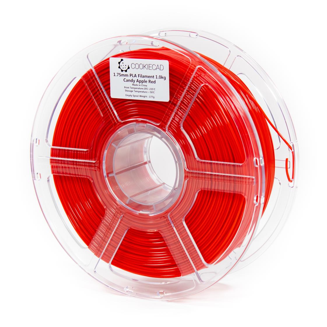 Candy Apple Red PLA Filament 1.75mm