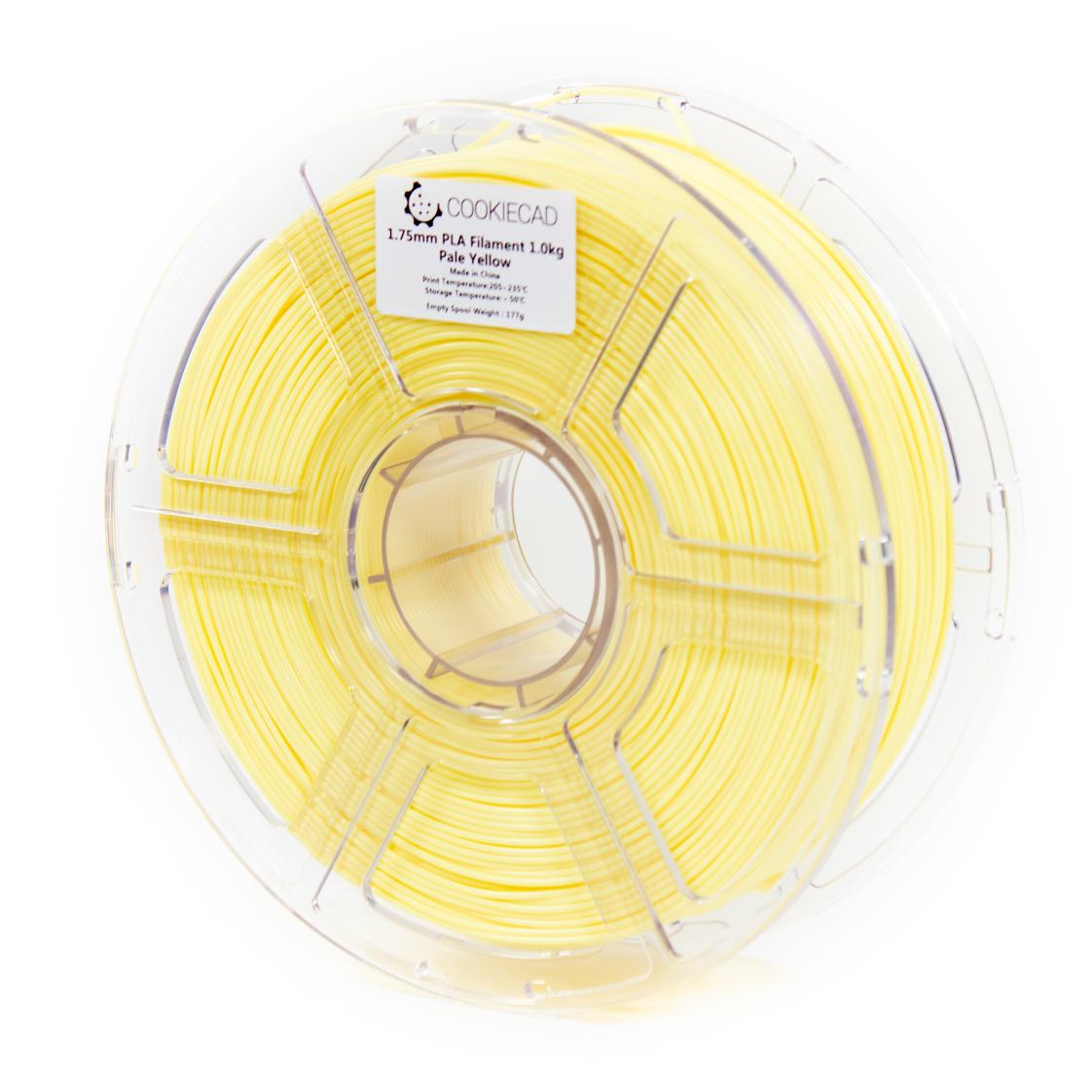 Pale Yellow PLA Filament 1.75mm, 1kg