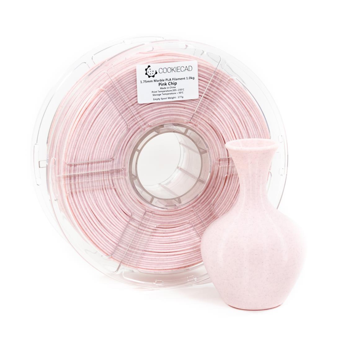 Pink Chip Marble PLA Filament 1.75mm, 1kg