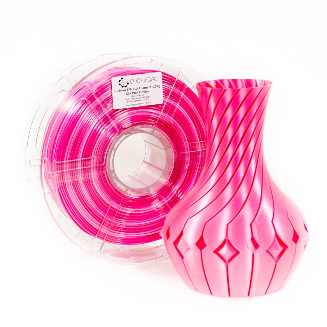 SILK Pink Ombré PLA Filament 1.75mm, 1kg