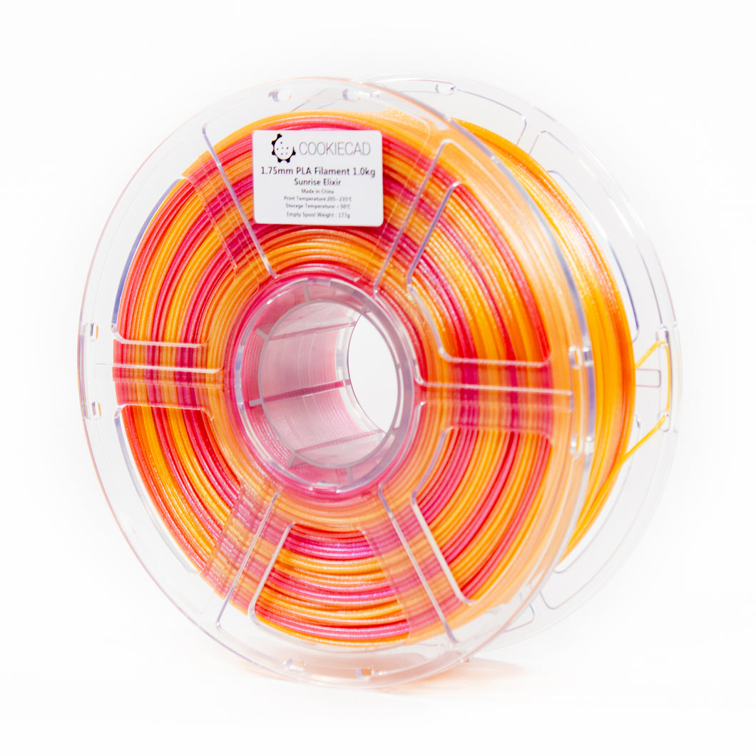 Sunrise Elixir (pink → orange → yellow) PLA Filament 1.75mm, 1kg