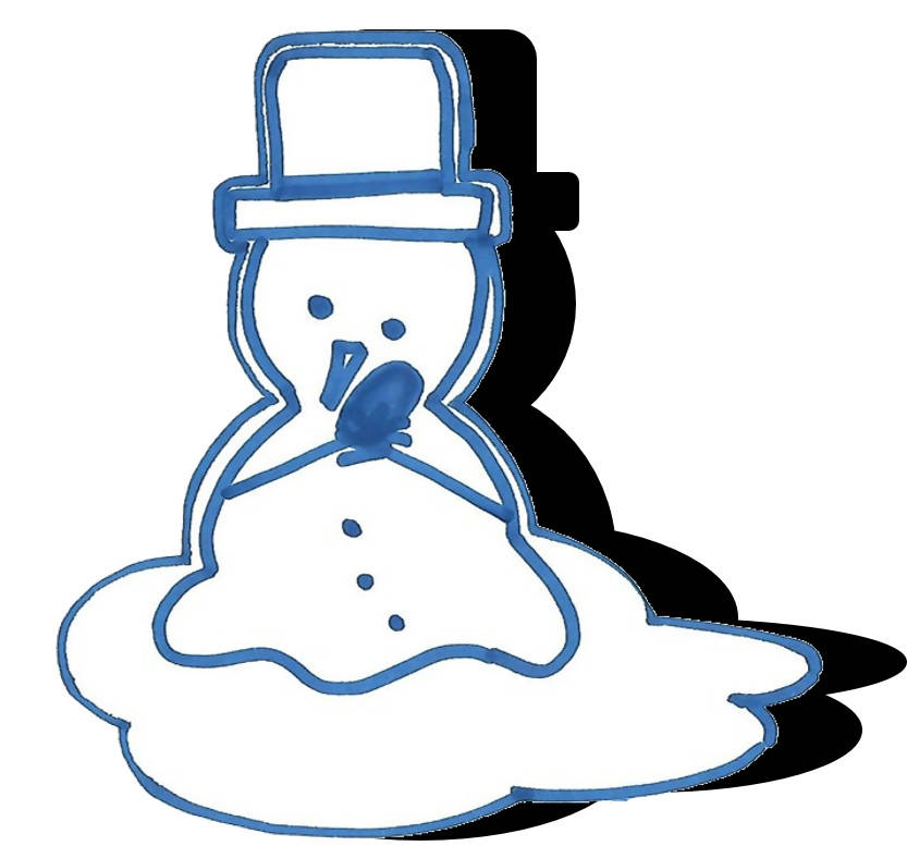Snowman (w/ Hat) - Melting #1