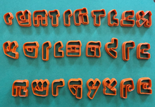 Load image into Gallery viewer, Hebrew MODERN Font 27 Fondant Letter Cutter Set 1&quot;