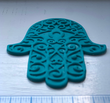 Load image into Gallery viewer, Hamsa Swirl EYE Cookie Cutter w/Fondant Embosser - 2-piece - 4&quot; or 8.5&quot;