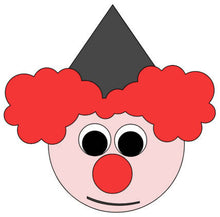 Load image into Gallery viewer, Clown Head - Outline Shape