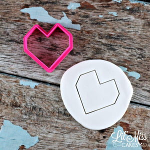 Geo Heart Cutter | Lil Miss Cakes