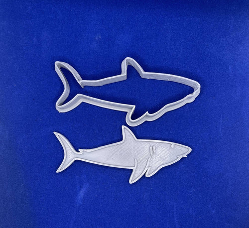 Shark cookie cutter with imprint