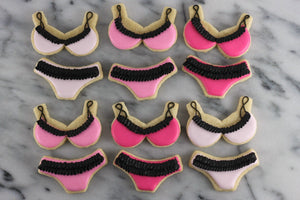 Pink Ombre Lingerie Cookies | Lil Miss Cakes