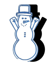 Load image into Gallery viewer, Snowman (w/ Arms &amp; Hat) #1