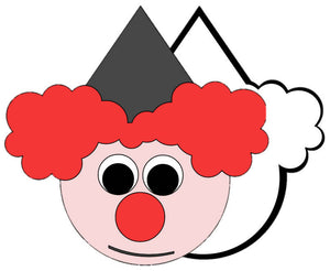 Clown Head - Outline Shape
