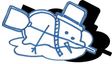Load image into Gallery viewer, Snowman (w/ Hat &amp; Broom) - Melting #1