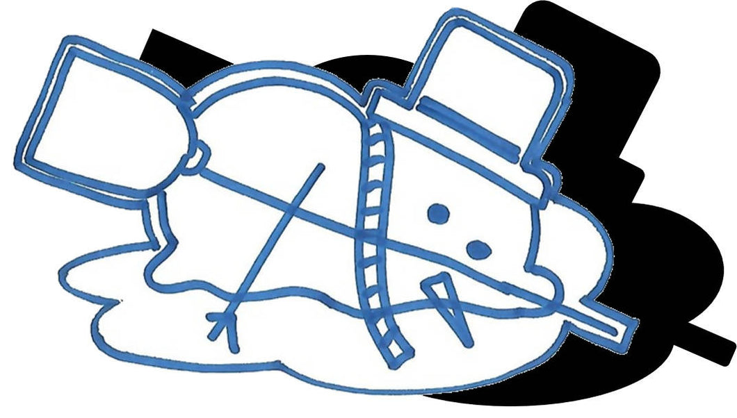 Snowman (w/ Hat & Broom) - Melting #1