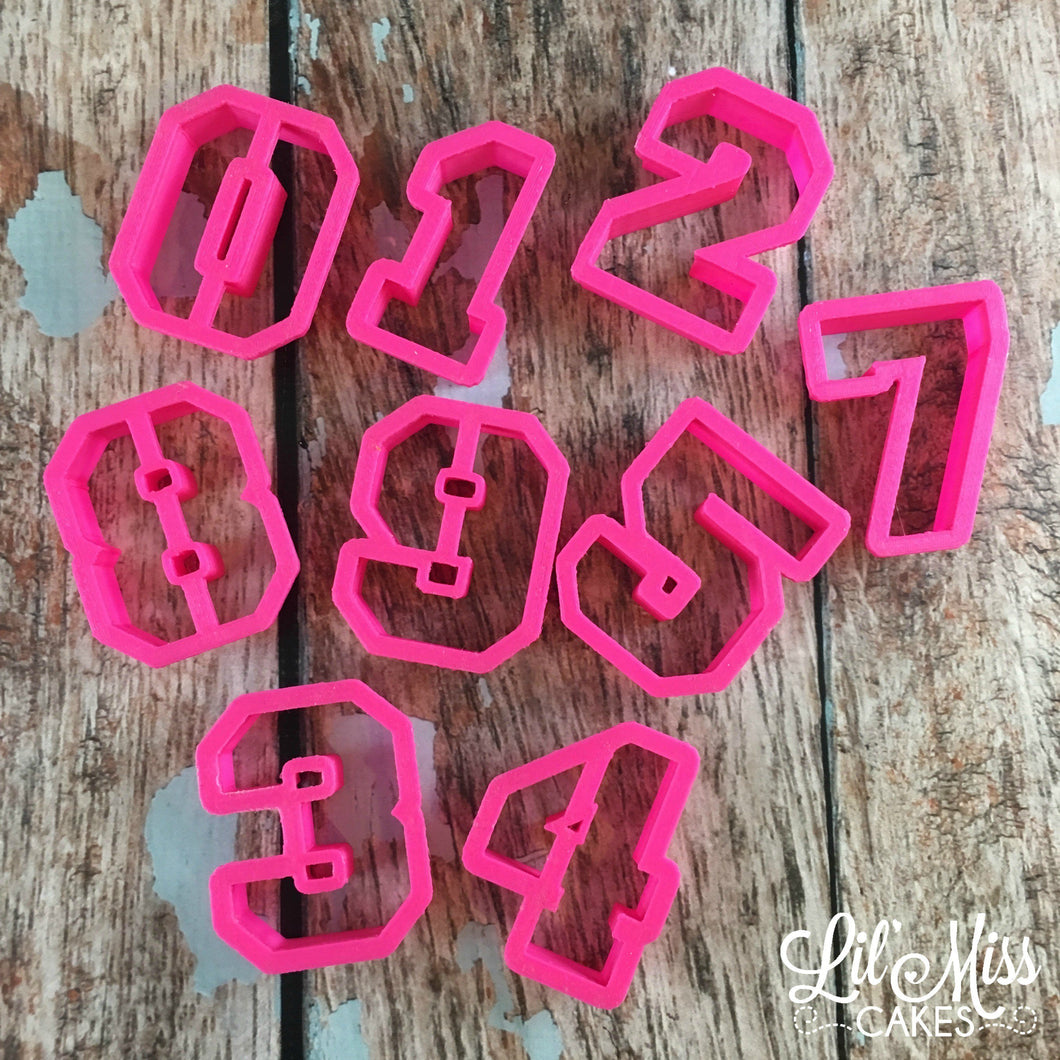 Sports Numbers Cutters | Lil Miss Cakes