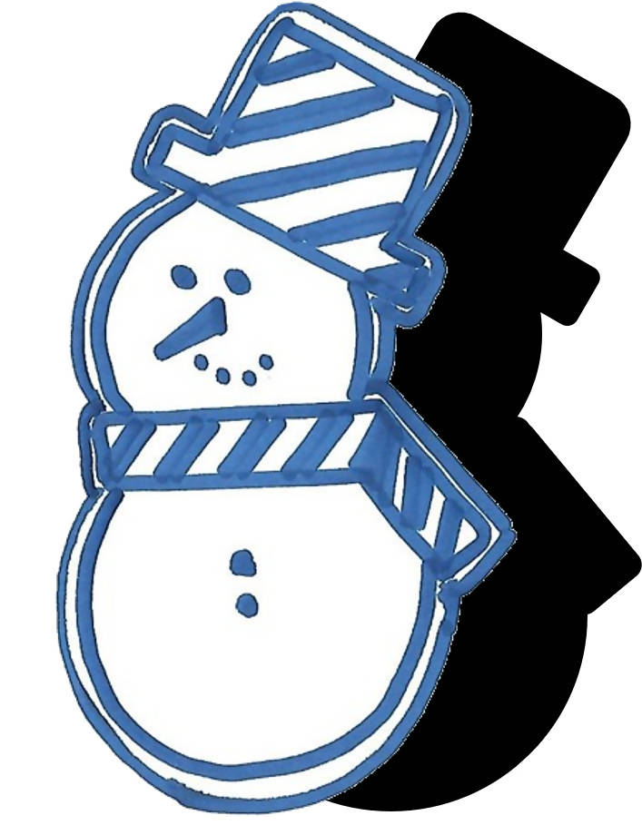 Snowman (w/ Hat & Scarf) #3
