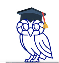 Load image into Gallery viewer, Athenian graduate owl cookie cutter