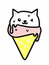 Load image into Gallery viewer, Cat ice cream cutter and stamp