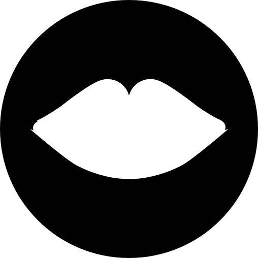 Circle Cutout - Lips