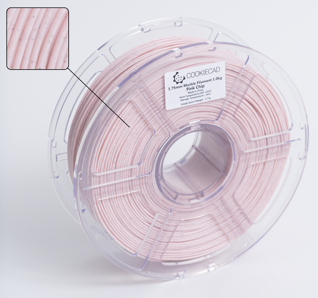 Pink Chip Marble PLA Filament 1.75mm, 1kg