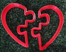 Load image into Gallery viewer, jigsaw puzzle heart cookie cutter